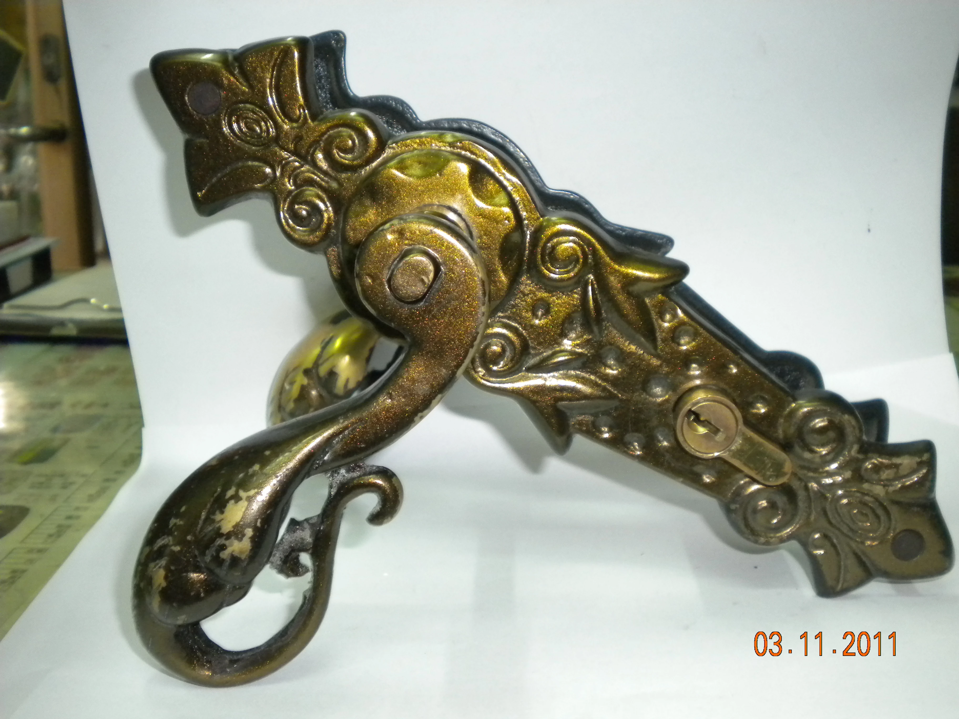 硫化銅門專用雕花把手