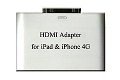 Portable Charger/HDMI Adapter For iPad & iPhone 4/USB cable