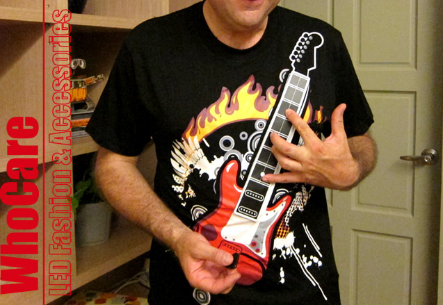 EL觸控式吉他 T恤開發設計