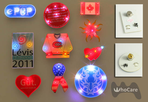客製化LED閃光企業宣傳徽章