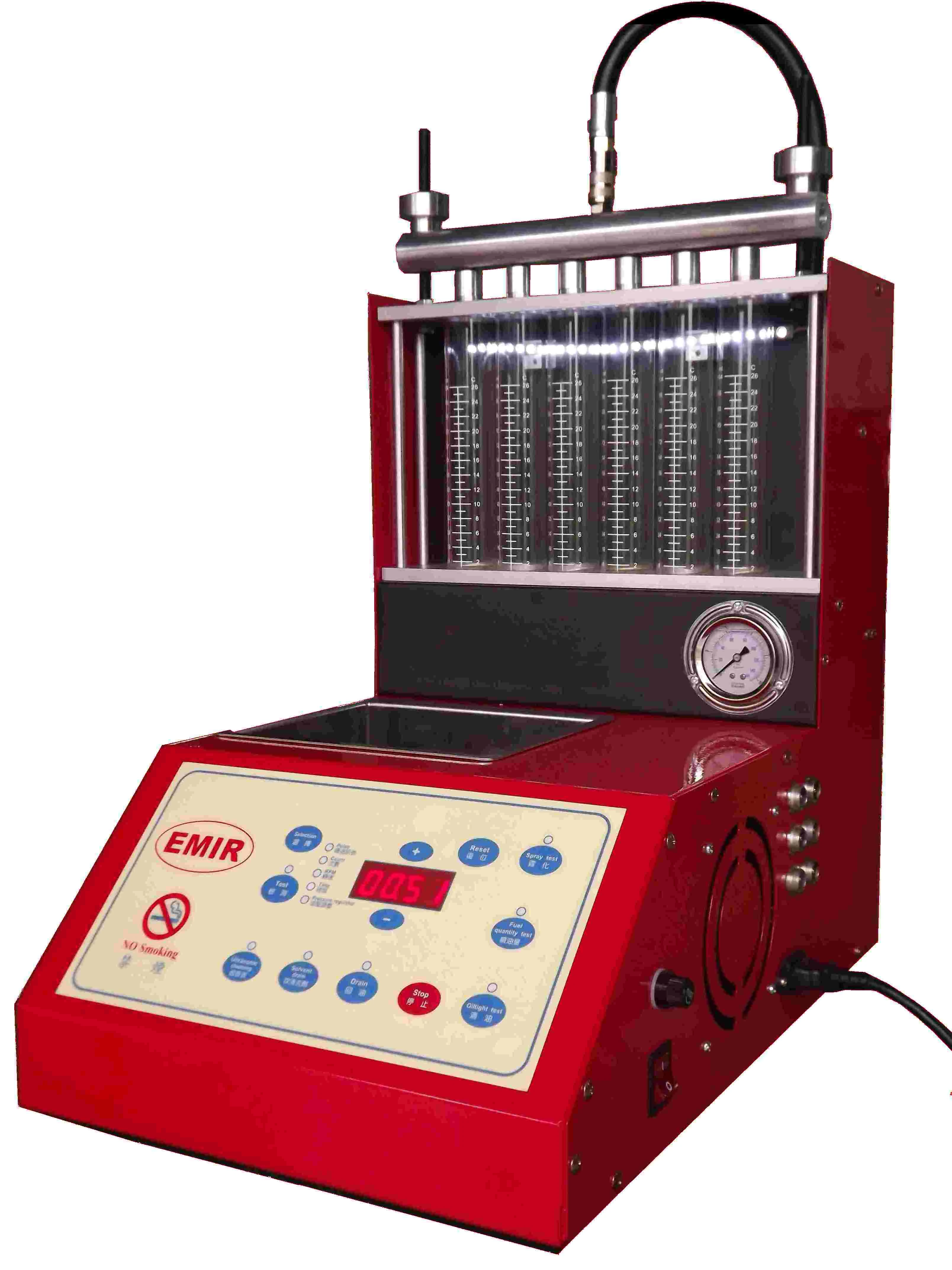 六缸超音波噴油嘴清洗機