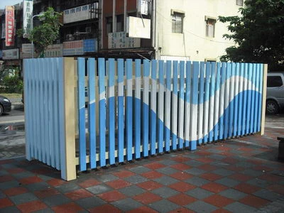 水碓里景觀木格柵