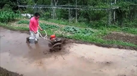 Hand tractor/Power weeder, weeding (中耕機/耕耘機/除草機/水田)