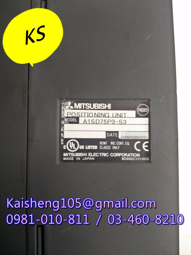 【KS】三菱MITSUBISHI模組PLC:A1SD75P3-S3【現貨+預購】
