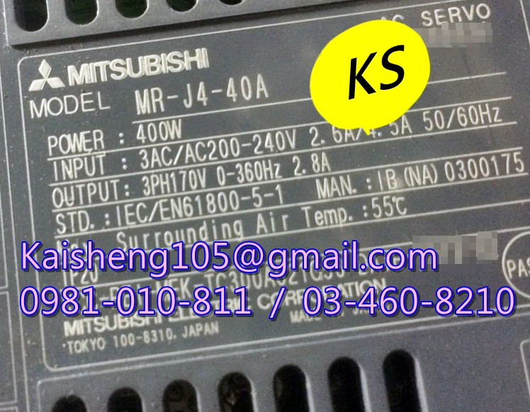【KS】三菱MITSUBISHI驅動器:MR-J4-40A【現貨+預購】