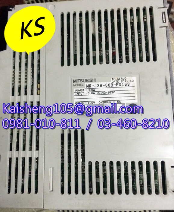 【KS】三菱MITSUBISHI驅動器：MR-J2S-60B-FG168【現貨+預購】