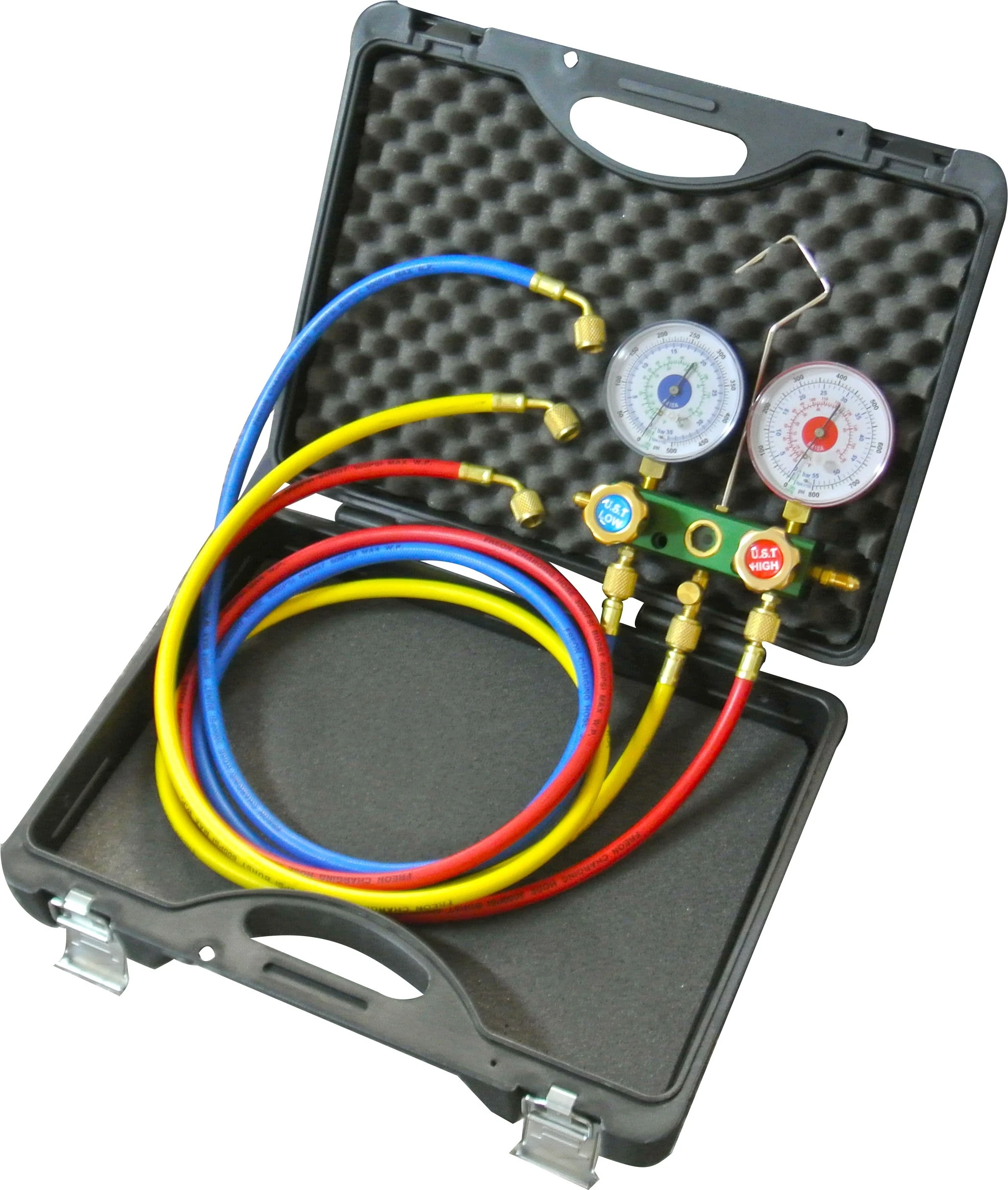 冷媒錶組精裝手提箱(需加購)-不需拆管 即可整組收入箱內