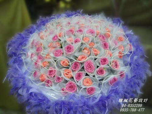 99朵粉色玫瑰&紫色玫瑰