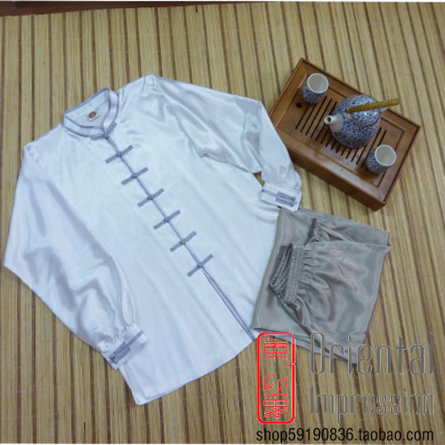 東印象太極服-白滾銀灰色