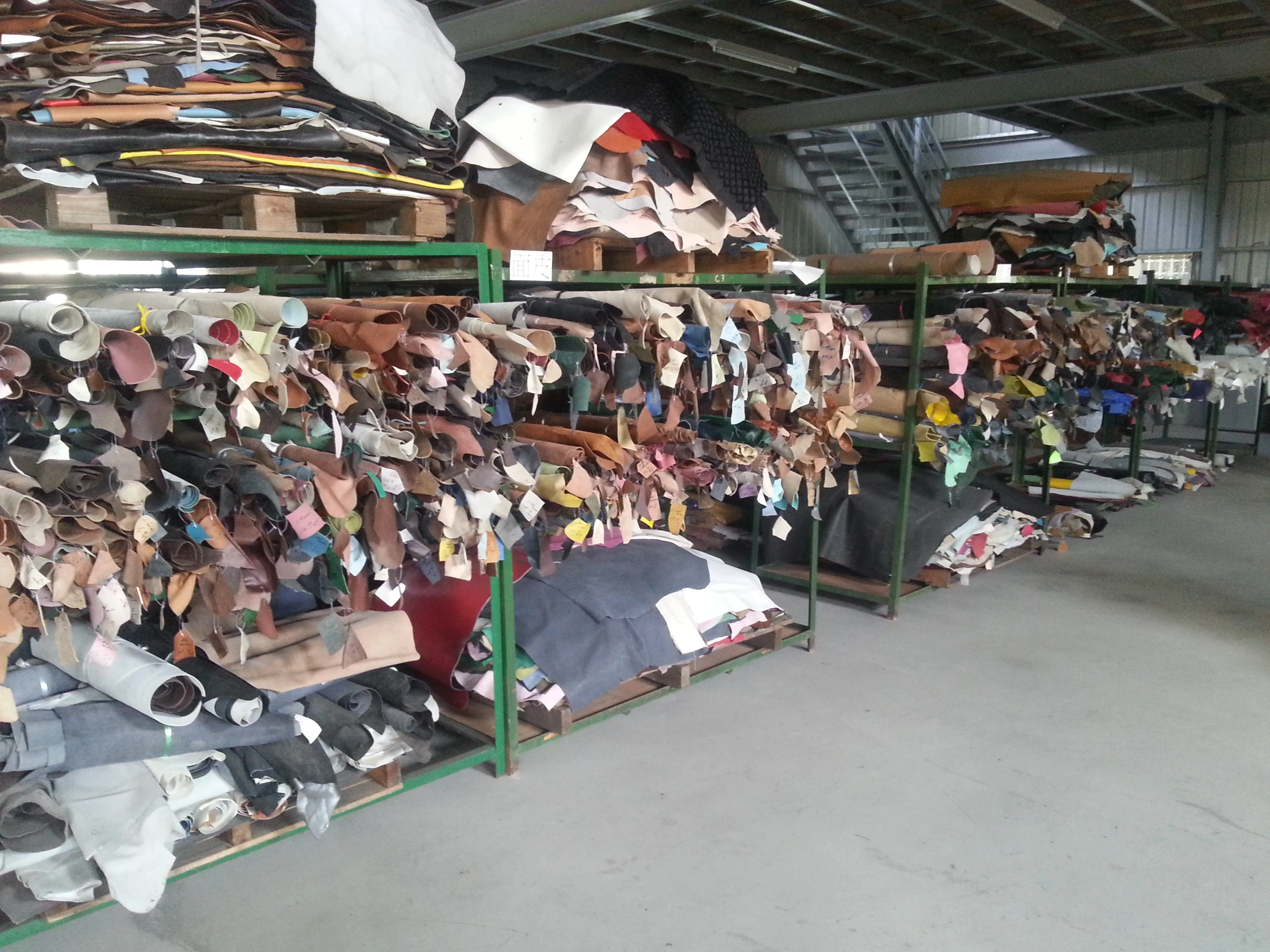 勝酆皮革材料公司~材料材料架