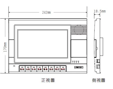 正視圖及側視圖