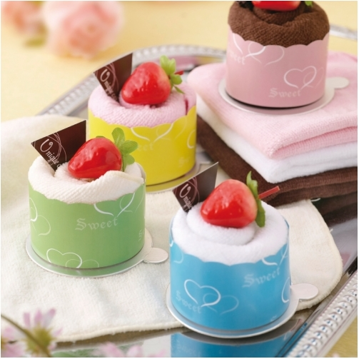 甜蜜草莓毛巾