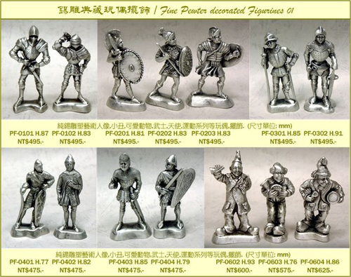 Pewter designed Figurines, Group 01