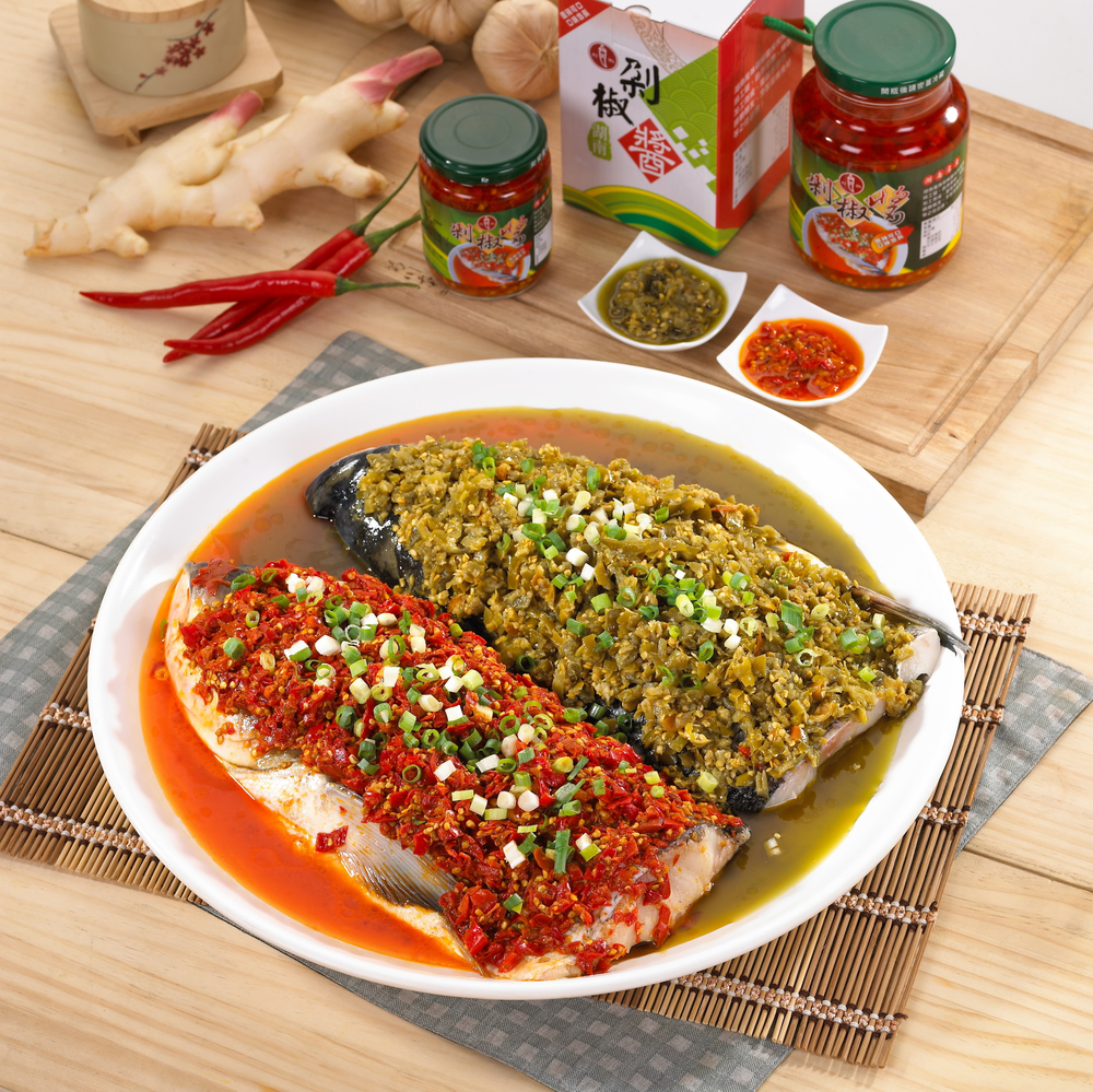 湖南名菜~鴛鴦魚頭~