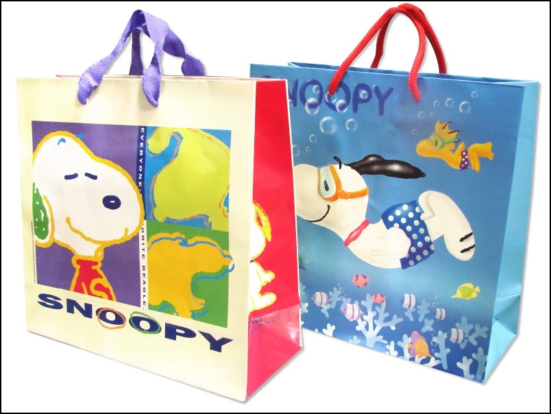 SNOOPY手提紙袋-5入