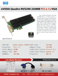 NVS290 1X PCI-e 顯示卡