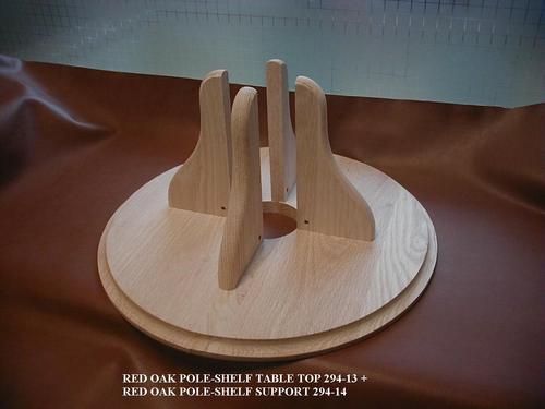 plate (two halves) and shelf (4 pieces)