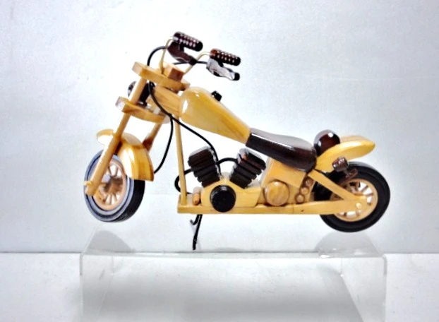 30公分手工木頭機車