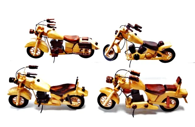 30公分手工木頭機車