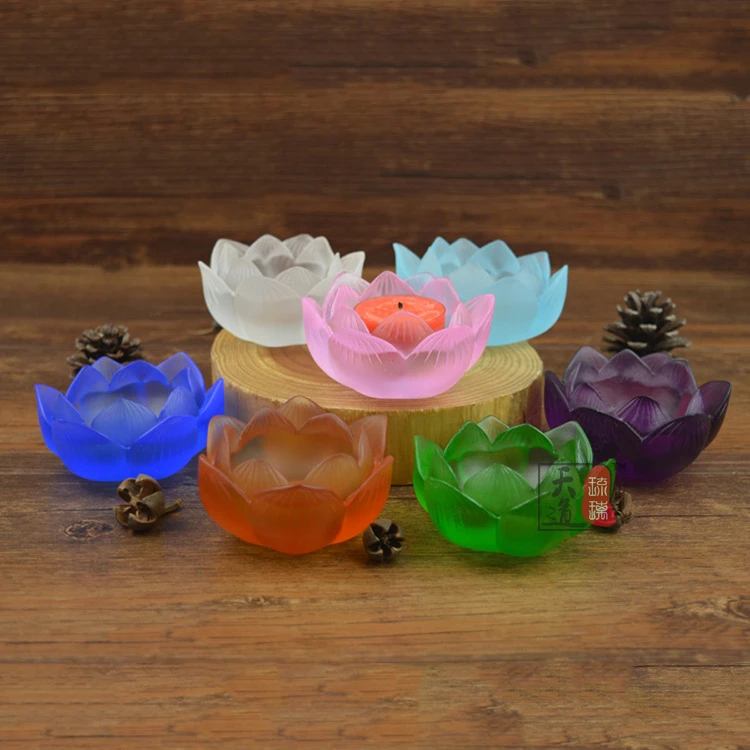 琉璃莲花烛台