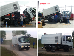 Export to South East Asia Countries - 4 to 6 cum vacuum road sweeper, mounted on