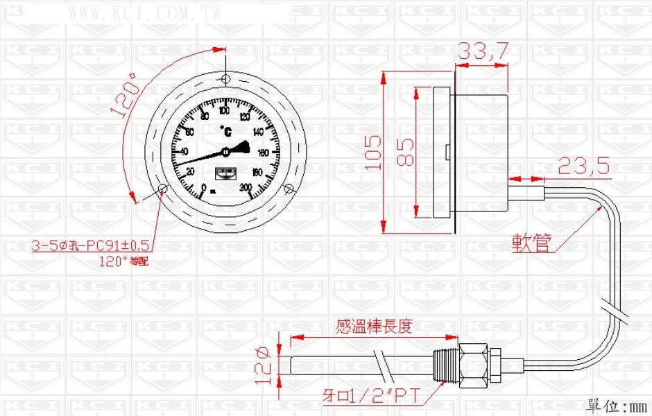 不含牙的長度"L",也可直接告知含牙長度.