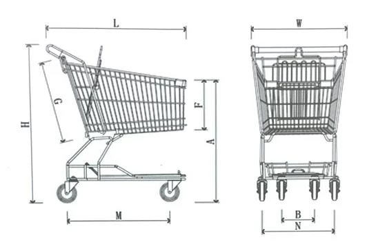 CA-019-5大型購物車-150L_日幸