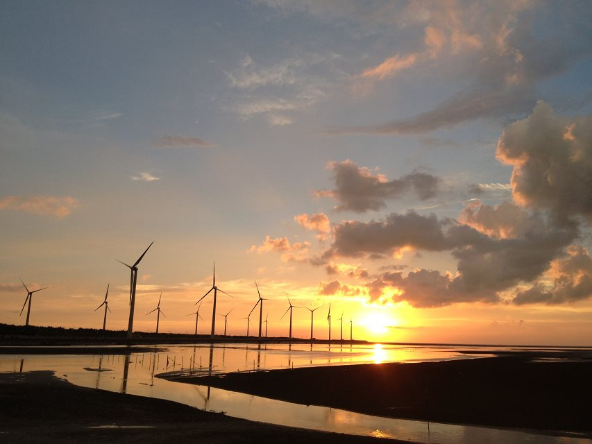台中高美溼地夕陽