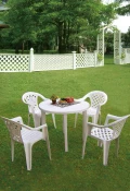 塑膠桌、塑膠椅、戶外休閒傢俱