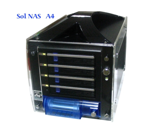 Sol NAS A4 擁有16硬碟槽位的網路附接磁碟, 速度快, 內具 snapshot 快照及複製 replication 功能