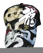 100% 五爪龍五片棒球帽 -- 100% Cotton Emperial Dragon 5-panel Baseball Cap