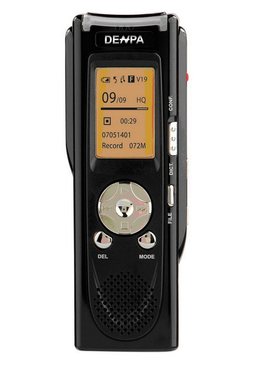 DENPA 錄音筆及MP3 VT-32F(4G) ．錄音時間最長1130小時 ．特色：LCD有夜間背光、立體錄音、MP3錄音格式、FM立體廣播、一按就錄快速啟動